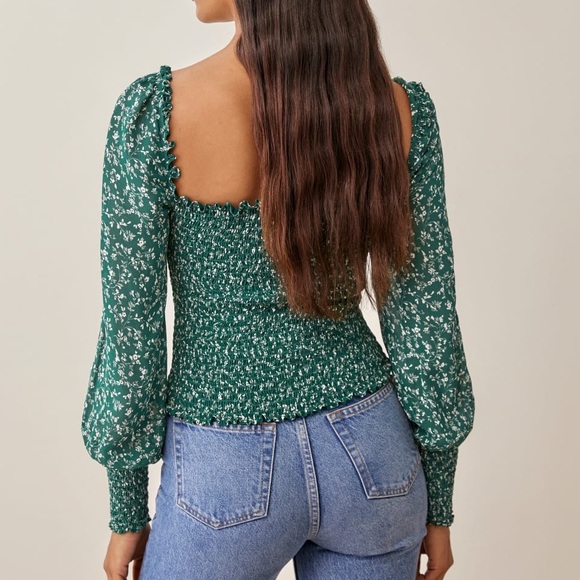 Reformation Pinto Top in Parsley - Picture 2 of 5